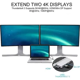 Hyper HyperDrive NET 6-in-2 USB-C Hub - Grau