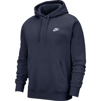 Nike Herren Sportswear Club Fleece Hoodie Midnight Navy/Midnight Navy/White, M