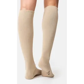 NUR DIE Kniestrümpfe Fit & Vital 7 Paar Beige 36-38