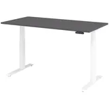 bümö Schreibtisch elektrisch Graphit / Weiß