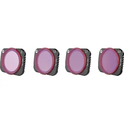 PGYTECH Filter 4er ND-PL Set Pro für DJI Mavic Air 2 Zubehör Drohnen Schwarz/Rot