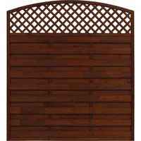 Andrewex Sichtschutzzaun Element Bordeaux Braun 180/195 cm x 180