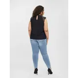 Vero Moda Curve Langarmbluse VMMilla (1-tlg) Spitze schwarz XL (52/54)