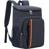 Isolierter Kühlrucksack – 18 l für Picknick, Strand, Camping (Marineblau)