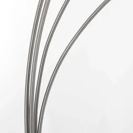 Steinhauer Stehleuchte Standleuchte Beistellechte Designleuchte dimmbar Metall Glas silber