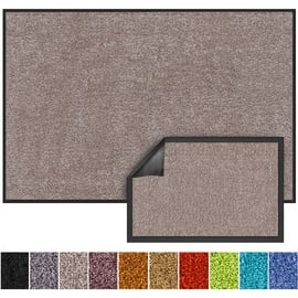 Karat Schmutzfangmatte Rhine - Sauberlaufmatte Fußmatte Türvorleger / 90 x 600 cm Hellbeige