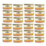 GOURMET Gold Nassfutter mit Lachs und Huhn in Soße für adulte Katzen 24x85 g