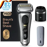 Braun Series 9 Pro+ Rasierer Herren, Elektrorasierer Mit 5 Pro Rasierelementen,