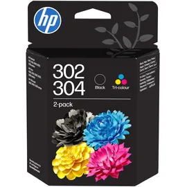 HP 302/304 schwarz + CMY