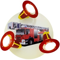 Elobra Rondell Feuerwehrauto, rot-gelb,