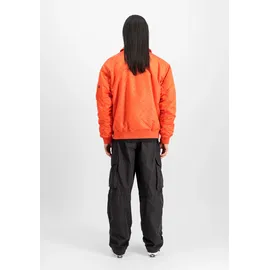 Alpha Industries Bomberjacke ALPHA INDUSTRIES "Coach Logo Jacket", Herren, Gr. L, orange (boost orange), Obermaterial: 100% Nylon, Jacken Bomberjacke