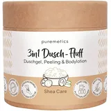 Puremetics Dusch-Fluff Shea Care mit Zuckerpeeling