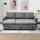 Homcom Ecksofa mit Schlaffunktion Stauraum Schlafsofa mit Chaiselongue L-Form