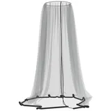 vidaXL Moskitonetz für Sonnenschirm 220 Mesh schwarz 330 x 250 cm