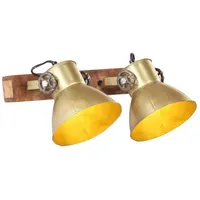 VidaXL Wandlampe Industriestil Messing 45x25 cm E27