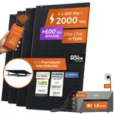 solarway All In One Balkonkraftwerk 2000 W / 800 W inkl. 1,6 kWh Anker Solix 2 Pro Speicher