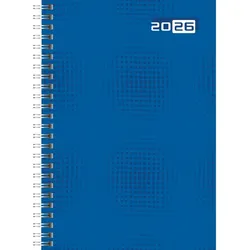 Rido Buchkalender futura 2 A5 1 Woche/2 Seiten Grafik-Einband blau 2026