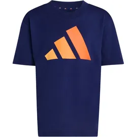adidas Essentials T-Shirt dark blue/semi ice tangerine/pure tangerine/pure orange 128