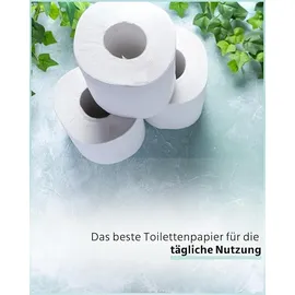 glücksblatt Toilettenpapier KLASSISCH WEISS 3-lagig 48 Rollen x 150 Blatt
