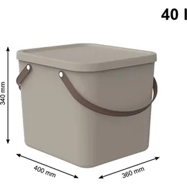 Rotho Albula Aufbewahrungsbox 40 x 40 x 34 cm 1-tlg. beige