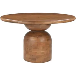 Esstisch SIT "MANGO NATURAL", beige (natur, natur, natur), B:130cm H:76cm T:130cm, Tische, raffiniertes Gestell aus geometrischen Elementen