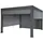 Mendler Pergola MCW-L46 mit Seitenwand Anthrazit 10 cm Alu-Gestell 3 x 4 m