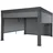 mit Seitenwand Anthrazit 10 cm Alu-Gestell 3 x 4 m