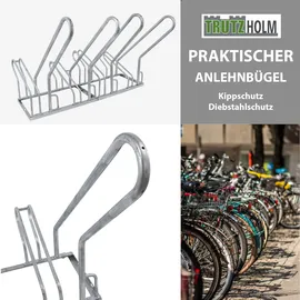 Baumarktplus Fahrradständer Mehrfachständer 140x40x83 cm Stahl grau