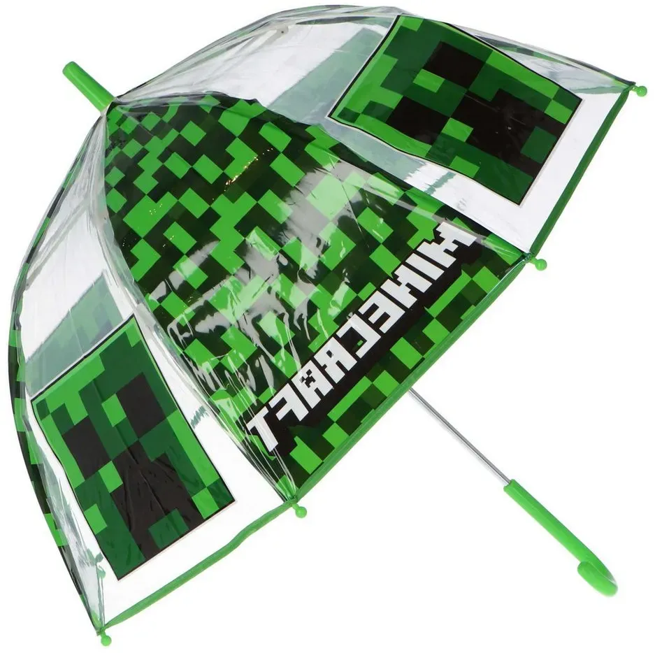 Minecraft Regenschirm-Wanderstock Minecraft Regenschirm – Kinder Stockschirm kids Ø48 cm schirm