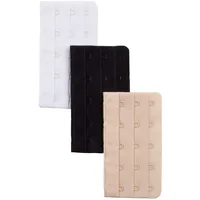 Ulla Popken Damen Bh-verlängerung, 3er-pack BH-Verlängerer, Multicolor, 42-48 EU - 42-48