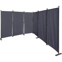 Quick Star Paravent 6 Teilig 340x165cm Stoff Raumteiler Trennwand