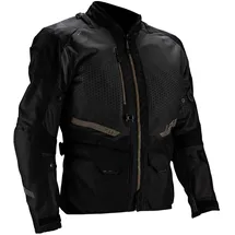 Leatt Adventure FlowTour 5.5 Textiljacke Schwarz/Dunkelgrau/Gold 4XL