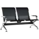 CLP Wartebank Airport 2-Sitzer Schwarz/Schwarz