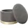 Playboy Pouf mit Aufbewahrung 55 x 35 x 55 cm Grau