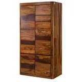 MASSIVMOEBEL24.DE Kleiderschrank Toronto 105 x 200 x 60 cm Walnuss