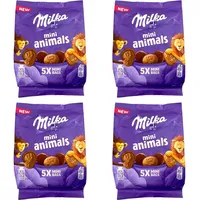 4x Milka Mini Animals Biscotti Cookies 99,5gr