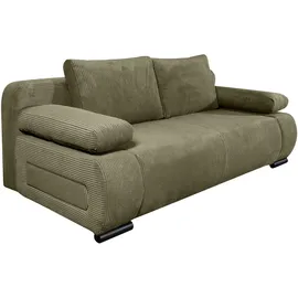 Collection AB Schlafsofa Polyester 2-Sitzer Grün