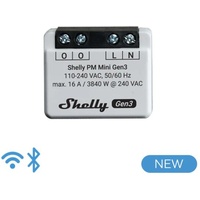 Shelly PM Mini Gen3, 1-Kanal, Unterputz, Strom-/Energiemesser (Shelly_PM_Mini_G3)