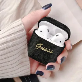 GUESS GUA24GSMK AirPods grau 4G Script Metal Collection