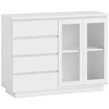 Homcom Sideboard 120 x 91 x 40 cm Weiß