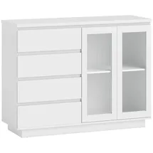 Homcom Sideboard 120 x 91 x 40 cm Weiß