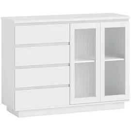 Homcom Sideboard 120 x 91 x 40 cm Weiß