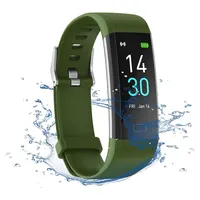 Fitness Armband Tracker Pulsmesser Blutdruck Fitnessuhr Wasserdicht ,16 Sportmodi Schrittzähler Kalorienzähler Pulsuhr Aktivitätstracke Android IOS - Grün