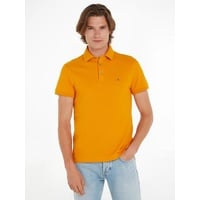 Tommy Hilfiger Poloshirt »1985 SLIM POLO«, aus leicht strukturiertem Piqué-Material, Gr. XXXL, rich ochre, , 46521431-XXXL