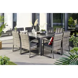 Primaster Marseille Gartentisch 152 x 152 x 74 cm grau