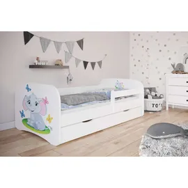 99rooms Kinderbett Dreams II 70 x 140 cm Spanplatte weiß