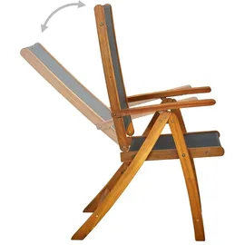 vidaXL Garten-Essgruppe 7-tlg. braun klappbar 41748