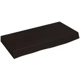 vidaXL Waschtischplatte, Dunkelgrau 60x30x6 cm Massivholz Behandelt