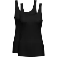 MEY Pure Sense Unterhemd, 2er-Pack, atmungsaktiv, für Damen, 3 schwarz, 40/42