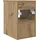 vidaXL Badezimmerschrank Inzwischen Artisan-Eiche 30 x 44,5 x 50 cm
